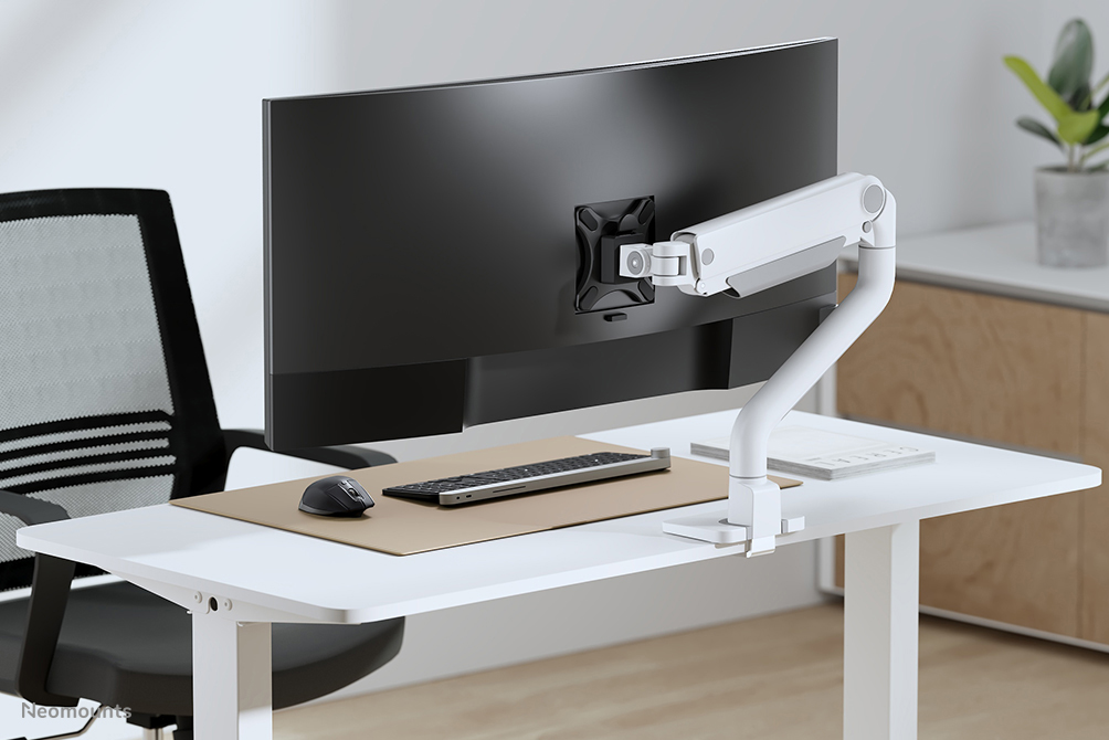 Neomounts DS70S-950WH1 Monitorarm 17-49" - Gasfeder - Topfix - 180°-Stopp